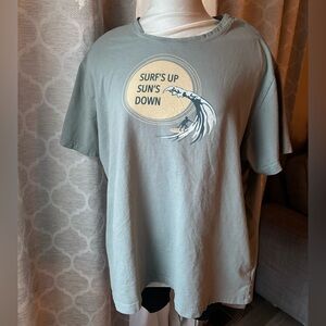 Margaritaville Surf's Up Tee - Light blue